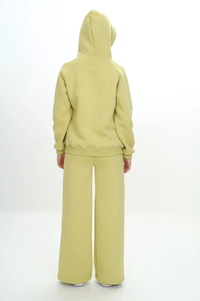 Toontoy Kız Çocuk Reglan Kol Kapüşonlu Eşofman Takım - 5