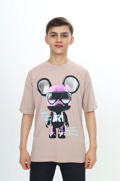 Toontoy Erkek Çocuk Robot Baskılı Tişört - Resim 9