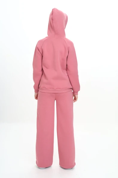 Toontoy Kız Çocuk Reglan Kol Kapüşonlu Eşofman Takım - 10