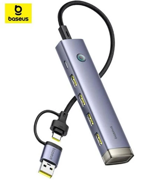 Baseus UltraJoy 5-Port HUB-Gümüş (B00052801S11-00)