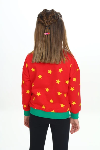 Toontoy Kız Çocuk Baskılı Sweatshirt - 8