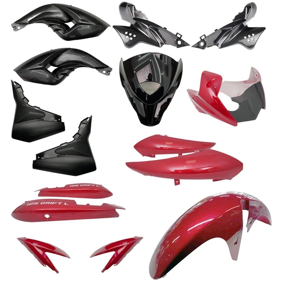 Mondial Drift 125L Kaporta Seti Kırmızı ürün görseli 1