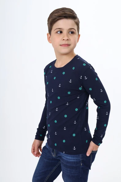 Toontoy Erkek Çocuk  Dümen Baskılı Tişört - 6