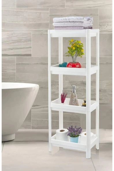 Shelf 3 Katlı  Raf Ünitesi -  Mutfak - Banyo  Depolama Rafı - 5