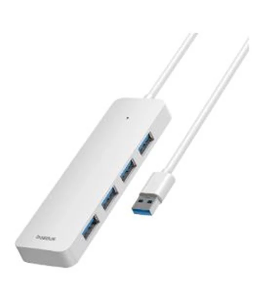 Baseus UltraJoy 4-Port HUB 100cm- Beyaz (B0005280B211-01) - 2