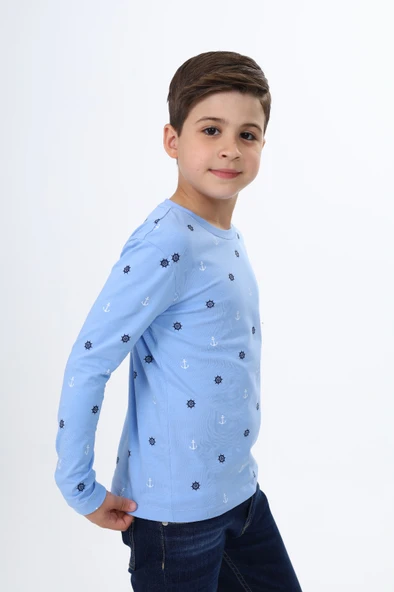 Toontoy Erkek Çocuk  Dümen Baskılı Tişört - 3