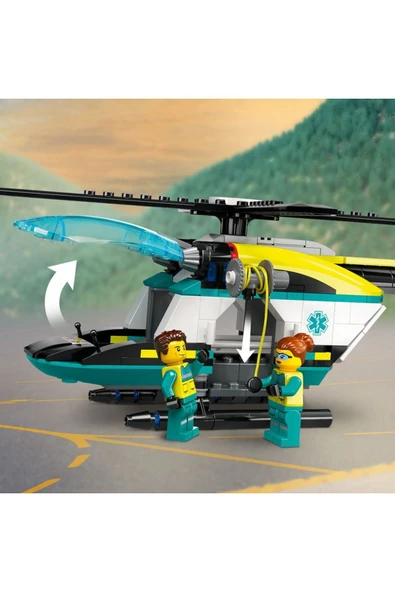 LEGO ® City Acil Kurtarma Helikopteri 60405 -  Yaratıcı Oyuncak Yapım Seti (226 Parça) - 5