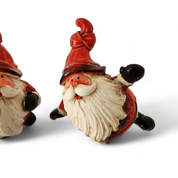İkili Noel Baba 8x6 cm - Resim 3