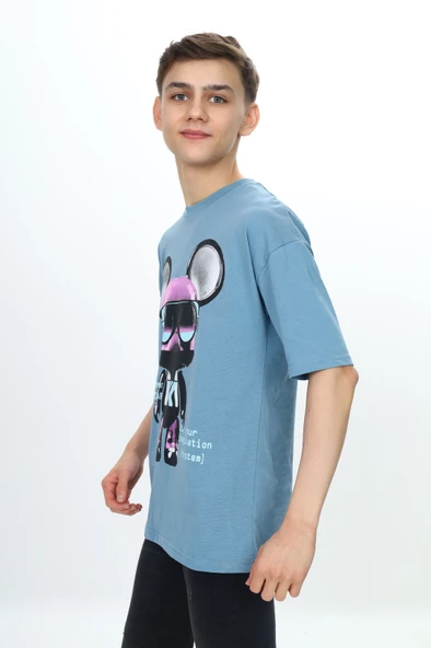 Toontoy Erkek Çocuk Robot Baskılı Tişört - Resim 8