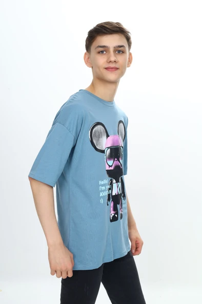 Toontoy Erkek Çocuk Robot Baskılı Tişört - Resim 6