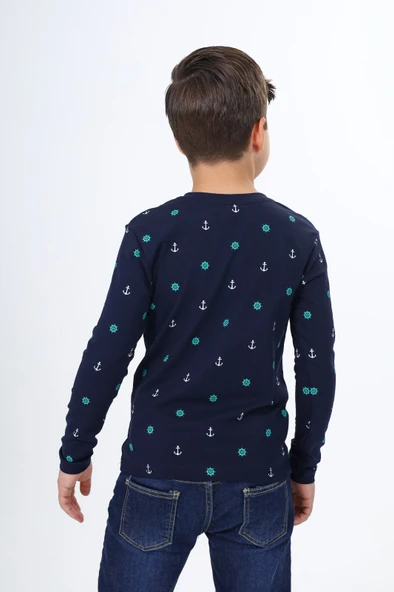 Toontoy Erkek Çocuk  Dümen Baskılı Tişört - 8