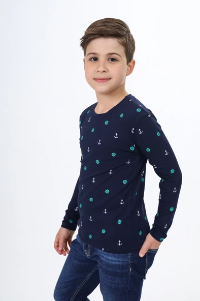 Toontoy Erkek Çocuk  Dümen Baskılı Tişört - 7