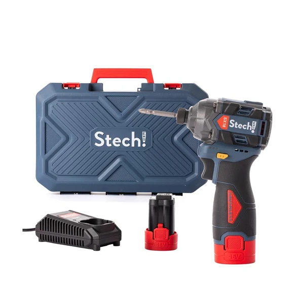 StechEnd SX18 Darbeli Akülü Tork Vidalama Matkap 2 x 2Ah - 4