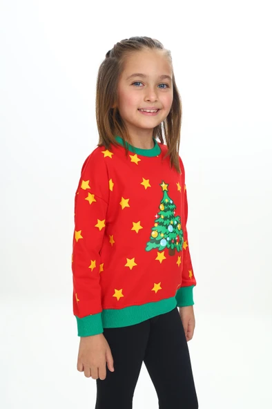 Toontoy Kız Çocuk Baskılı Sweatshirt - 7