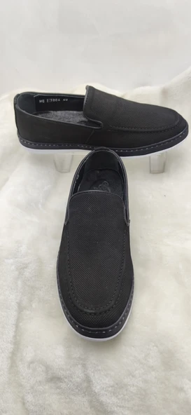 ÇİĞDEM GERÇEK NUBUK DERİ SİYAH LAZER KESİM ERKEK GÜNLÜK AYAKKABI(GOES1004) - Resim 2