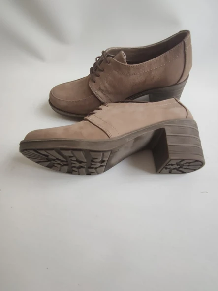 TEMPESTİ- KADIN GERÇEK DERİ KLASİK TOPUKLU BAĞLI AYAKKABI(enz) - Resim 2