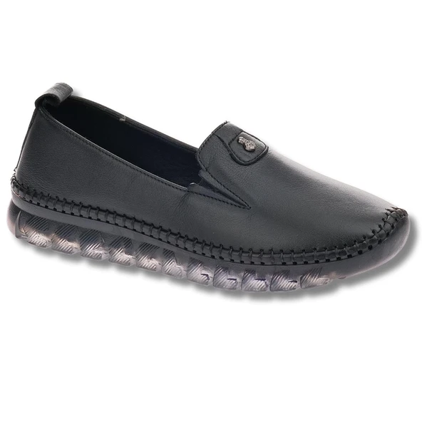 Voyager - 9059 | Hakiki Deri Kadın Ortopedik Ayakkabı - Resim 3