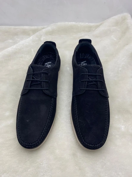 VOYAGER 3621 SİYAH GERÇEK NUBUK DERİ CASUAL ERKEK AYAKKABI - Resim 2