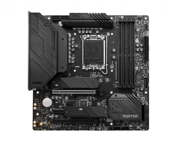 MSI MAG B660M MORTAR DDR4 SOKET 1700 DDR4 4800 (OC) HDMI,DP PCI-E Gen 4 ,M.2 USB3.2 1x 2.5G LAN mATX - 3