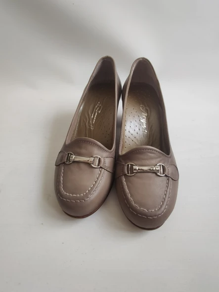 DREAM-GERÇEK DERİ KADIN TOPUKLU GÜNLÜK AYAKKABI(aryAT4-4a) - Resim 2