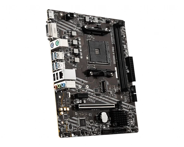 MSI B550M-A Pro AMD AM4 DDR4 Micro ATX Anakart - 4