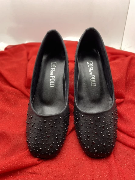 ÇİĞDEM KALIN TOPUKLU KLASİK BABET AYAKKABI ( A1D ) - Resim 2