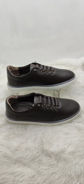 ÇİĞDEM GERÇEK DERİ LACİVERT LASTİK BAĞLI ERKEK AYAKKABI (GOS 1071 ) - Resim 3