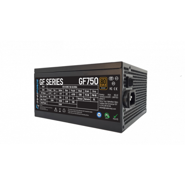 GAMEFORCE GF750 750W 80+ Bronz Sertifikalı Güç Kaynağı - 3