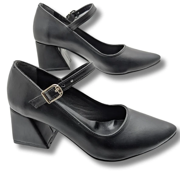 Palmera | Kadın Blok Topuklu Klasik Ayakkabı - Resim 5