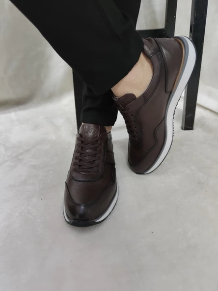 ÇİĞDEM GERÇEK DERİ ERKEK GÜNLÜK CASUAL AYAKKABI(HDYT1215) ürün görseli 1