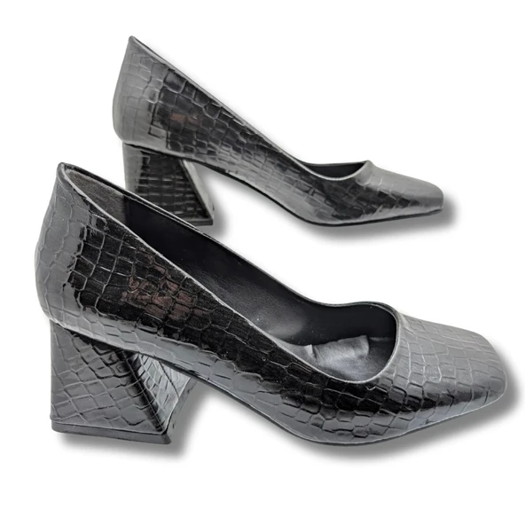 Saffieren Kadın Klasik Topuklu Ayakkabı - Resim 4