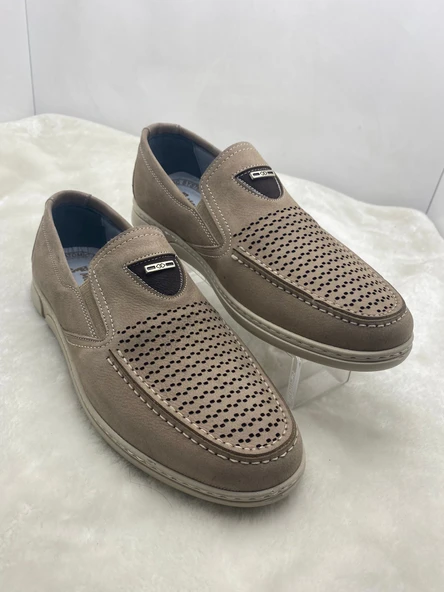 ÇİĞDEM SİYAH HAKİKİ NUBUK DERİ ERKEK GÜNLÜK AYAKKABI - Resim 8