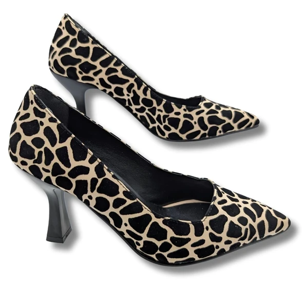 Stralende Kadın Leopar Desenli Stiletto - Resim 3