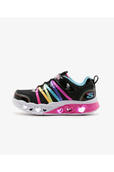 Skechers 303252L BKMT Flutter Heart Lights - Rainbow Bestie Çocuk Günlük Spor Ayakkabı