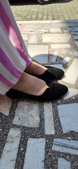 ÇİĞDEM SDF SÜET BABET SİYAH - Resim 2