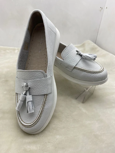 ÇİĞDEM BEYAZ HAKİKİ DERİ PÜSKÜLLÜ TİMBERLAND BABET (A2) - 4