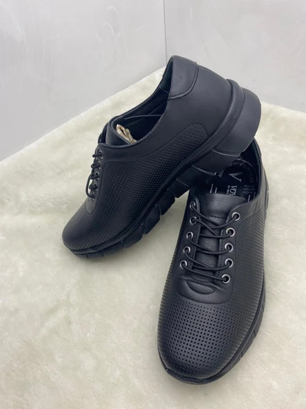 VOYAGER 9129 HAKİKİ DERİ KADIN COMFORT GÜNLÜK AYAKKABI - Resim 2