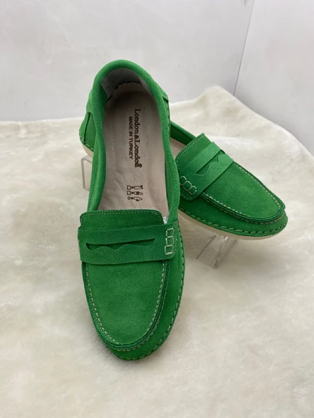 ÇİĞDEM YEŞİL HAKİKİ NUBUK DERİ NUBUK KADIN TİMBERLAND BABET (A2D) - Resim 3