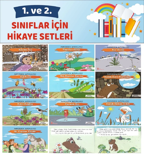 1.ve 2.Sınıflar İçin Okumayı Sevdiren Andersen Masalları (16 sayfa)