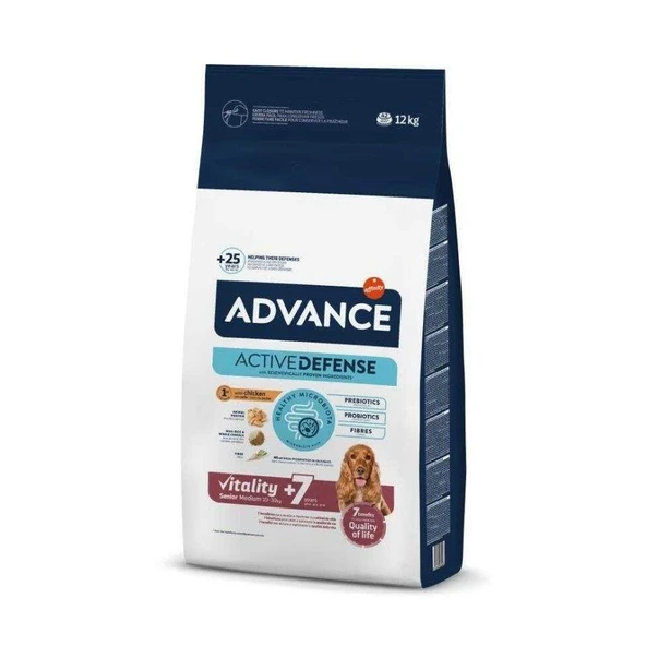Advance Medium Senior Yaşlı Yetişkin Köpek Maması 12 kg ürün görseli 1