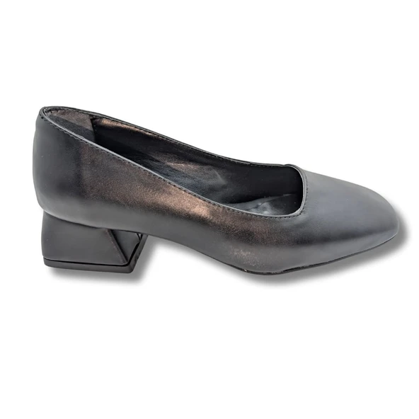 Clairvoyance - Suni Deri Kadın Klasik Topuklu Ayakkabı - Resim 2