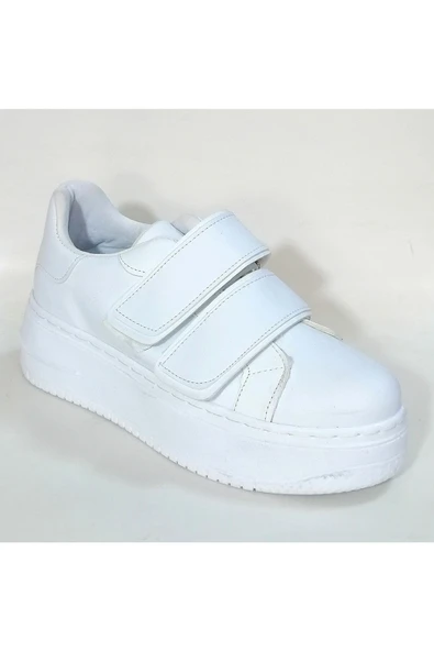 ÇİĞDEM KALIN TABAN CIRTLI BEYAZ SPOR AYAKKABI - Resim 4