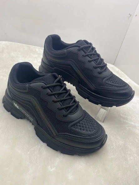 ÇİĞDEM S.SİYAH KADIN KALIN TABAN SNEAKERS - Resim 8