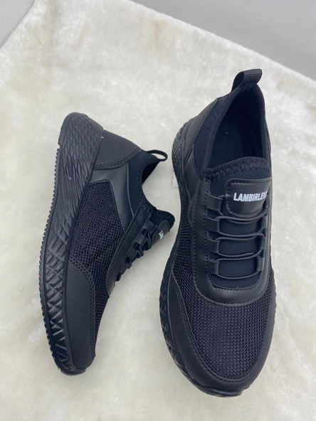 ÇİĞDEM SİYAH LASTİK BAĞLI KADIN SPOR AYAKKABI - Resim 4