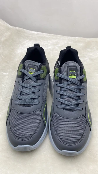 ÇİĞDEM FÜME-SİYAH-YEŞİL ERKEK YÜRÜYÜŞ AYAKKABISI Unisex - Resim 4