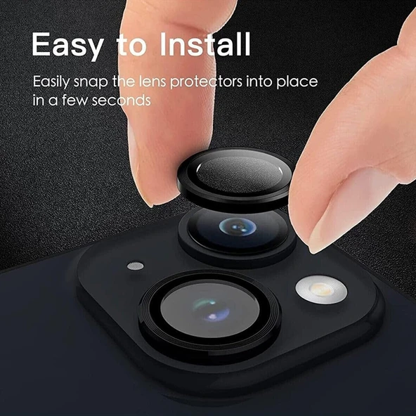 iPhone 14 / iPhone 14 Plus Raze Metal Kamera Lens Koruyucu - 3