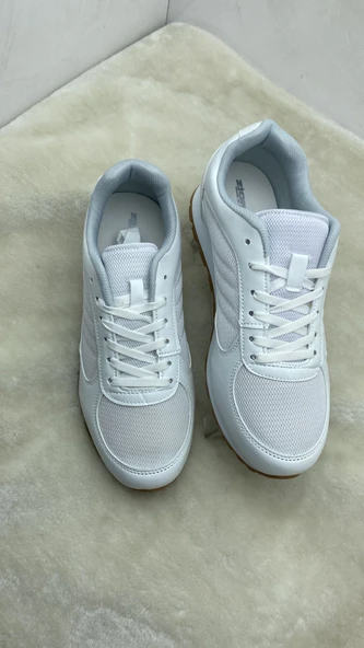 ÇİĞDEM BEYAZ ERKEK BEZ SNEAKER SPOR AYAKKABI(ZGN) - Resim 3