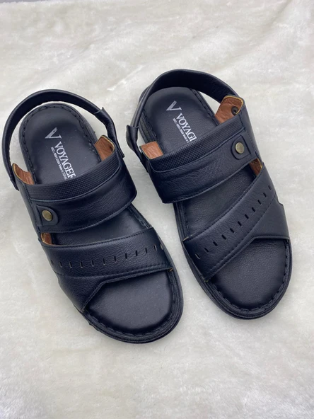 VOYAGER 5278 HAKİKİ DERİ TERLİK SANDALET - 4