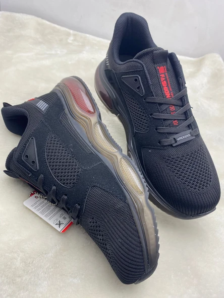 ÇİĞDEM FÜME-TURUNCU MEMORY TABAN ERKEK SPOR AYAKKABI - Resim 6