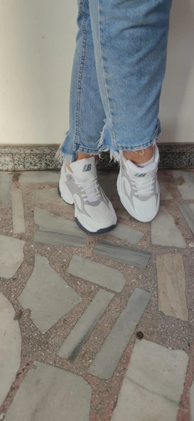 ÇİĞDEM KALIN TABAN DERİ SPOR AYAKKABI Unisex - Resim 2